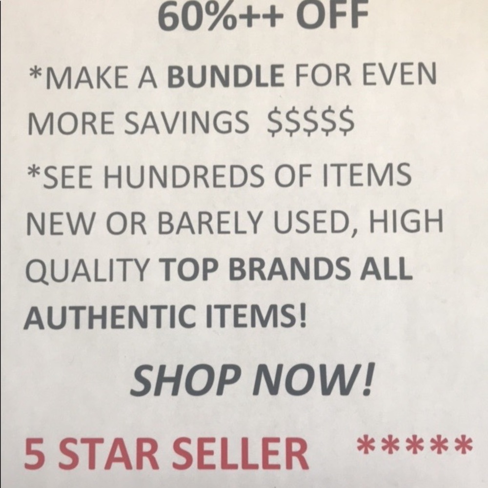 All items on sale!!! BRANDS AND LUXURY